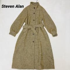 美品☆Steven Alan ヘリンボーン　ジャガード ロングコート　6.3万 美品☆Steven Alan ヘリンボーン ジャガード ロングコート 6.3万
