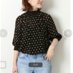 美品】Spick&Span シアードットシャーリングブラウス ブラック - メルカリ
