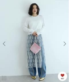 ADAM ET ROPÉ FEMME レースコンビロンT 完売品のサムネイル