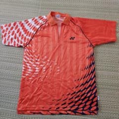YONEX ハーフジップ シャツ オレンジ Lサイズのサムネイル
