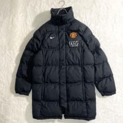 ナイキ　マンチェスター・ユナイテッド　AIG　中綿　ベンチコート　黒　M