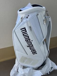 munsingwear ゴルフバッグ ホワイト - メルカリ