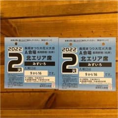 長岡花火大会2022年8月2日 A会場 長岡駅側 北エリア席 2枚のサムネイル