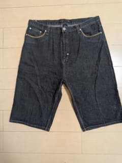 COOGI ブラックデニムショートパンツ W42 90s~00s オーバーサイズのサムネイル