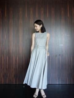 Double-belted Melange Dress laubeblanc - メルカリ