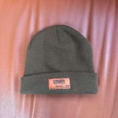 UNIVERSAL OVERALL ニット帽 Sサイズ オリーブ・ブラウン
