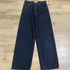 AZUL by moussy 와이드 데님 하이 웨스트 M 농감 한국풍 Y2K