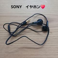 SONY 有線イヤホン ソニー イヤホン イヤフォン ブラック 黒 - メルカリ