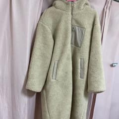 クラシカルエルフ　M　配色ロング丈無地フーディージップアップロングボアコートのサムネイル