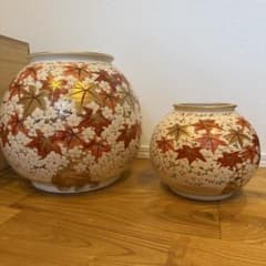 京　清水焼　斎藤雲楽　陶器製 花瓶 2点セットのサムネイル