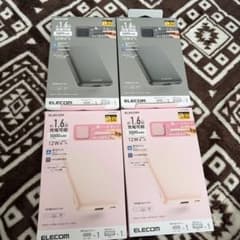 ELECOM モバイルバッテリー 5000mAh 12W4つセットのサムネイル