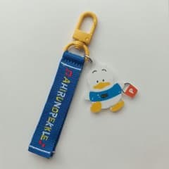あひるのペックル　ロゴ刺繍キーホルダー　アクリル　キャラクター大賞　サンリオのサムネイル