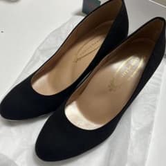 VANITY BEAUTY黒 スエード ハイヒール 23.0のサムネイル