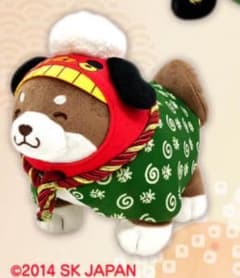 あんこ　忠犬もちしば獅子舞なりきりスクっとぬいぐるみ