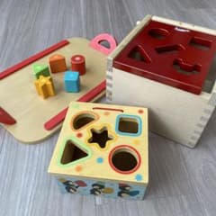 ★DJECO ★MICKI 木製 知育玩具　型はめ　積み木のサムネイル