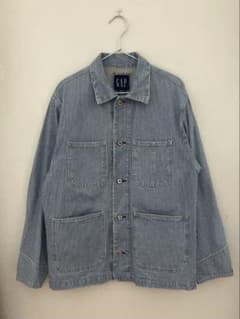 GAP ヒッコリーストライプ カバーオール ジャケット S - メルカリ