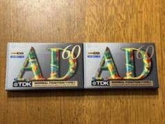 未開封 TDK AD60 60分 カセットテープ ノーマル 2本