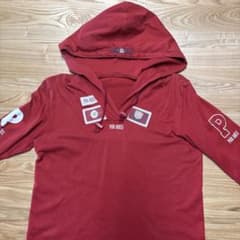 PINK HOUSE カットソー 長袖パーカー Lサイズ 赤のサムネイル