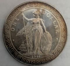 古銭 香港 香港壹圓銀貨イギリス貿易銀貨1912年 1ドル 硬貨 大型一圓 古銭 香港 香港壹圓銀貨イギリス貿易銀貨1911年 1ドル 硬貨 大型コイン