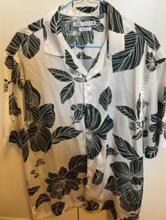 ZARA ボタニカル柄 半袖柄シャツのサムネイル