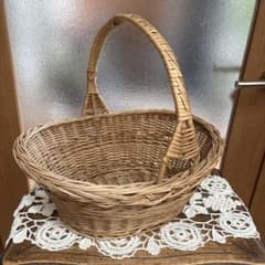 フランス アンティーク ヴィンテージ パニエ バスケット カゴ - メルカリ