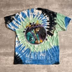公式 2X】ジミ・ヘンドリックス タイダイ Tシャツ バンドT 青 緑 黒
