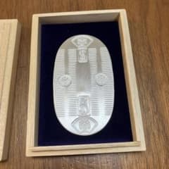 純銀 造幣局検定刻印入り小判 天保五両判 100g - メルカリ