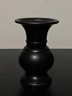 【7月3日迄特別価格】古銅亜字形華瓶　江戸時代　仏教美術　古美術　花呼ぶ器 7月3日迄特別価格】古銅亜字形華瓶 江戸時代 仏教美術 古美術 花呼ぶ器