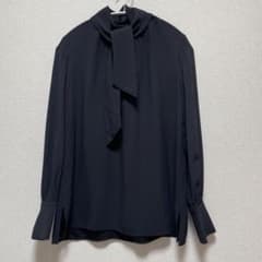 美品♡セオリーリュクス　Precious コラボ　ボウタイブラウス　ブラック 美品♡セオリーリュクス Precious コラボ ボウタイブラウス ブラック