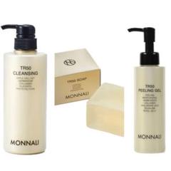 モナリ MONNALI TR50 クレンジング 洗顔石鹸 ピーリングジェル　各1 モナリ MONNALI TR50 クレンジング 洗顔石鹸 ピーリングジェル
