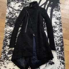 RICK OWENS リックオウエンス ハイネック　ジップコート 40 RICK OWENS リックオウエンス ハイネック ジップコート 40 - メルカリ