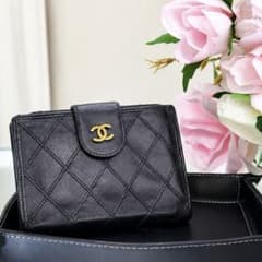 CHANEL ビコローレ 二つ折り財布 がま口 ココマーク - メルカリ