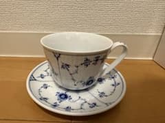 ブルーフルーテッド プレイン カップ&ソーサー 240mlのサムネイル