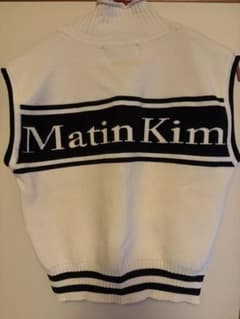 Matin Kim ロゴ ニットベスト ジップアップのサムネイル
