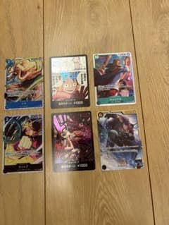 み*)様 ワンピースカード シキ シャンクス ウソップ ロキ ドン!! 6枚セッのサムネイル