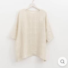 新品未使用⭐️evam eva/ リネン ラミープルオーバアンティーク 