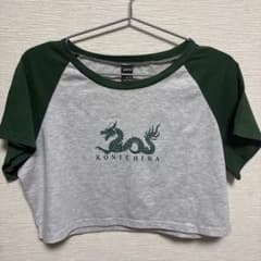 SHEIN ドラゴンロゴ ラグランTシャツ 半袖のサムネイル