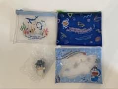 のび太の海底鬼岩城 あそーとこれくしょん B賞 クリアポーチ3種コンプ（おまけ付のサムネイル