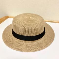 カンカン帽 麦わら帽子 ストローハットのサムネイル