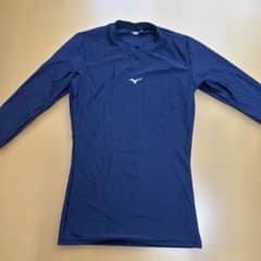 Mizuno ネイビー 長袖 アンダーシャツ Oのサムネイル