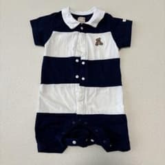 petit main ロンパース 80サイズ ボーダーのサムネイル