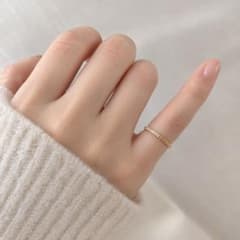 ete K10 ピンキーリング 1号 指輪 ゴールド - メルカリ