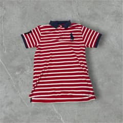 希少 Polo by Ralph Lauren ポロシャツ ビックポニー 赤 白 - メルカリ