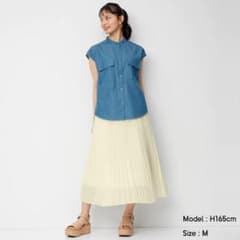 新品GUオーガンジープリーツスカートのサムネイル