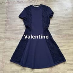 Valentino ヴァレンティノ　ワンピース　紺　ネイビーのサムネイル
