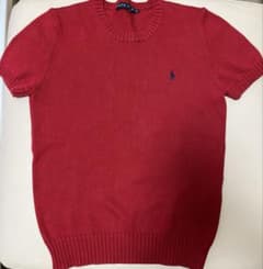 Ralph Lauren 半袖ニット レッド Mのサムネイル
