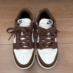 NIKE スニーカー ブラウン ホワイト キッズ　レディース　ダンクのサムネイル