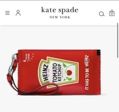 ハインツ×ケイトスペード ニューヨーク パテント コインカードケース