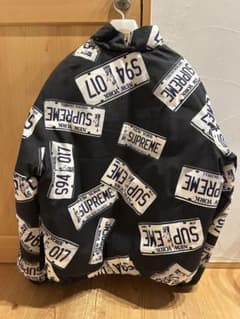 Supreme ナンバープレート ダウンジャケットLのサムネイル