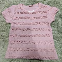 フリル付きピンクTシャツのサムネイル